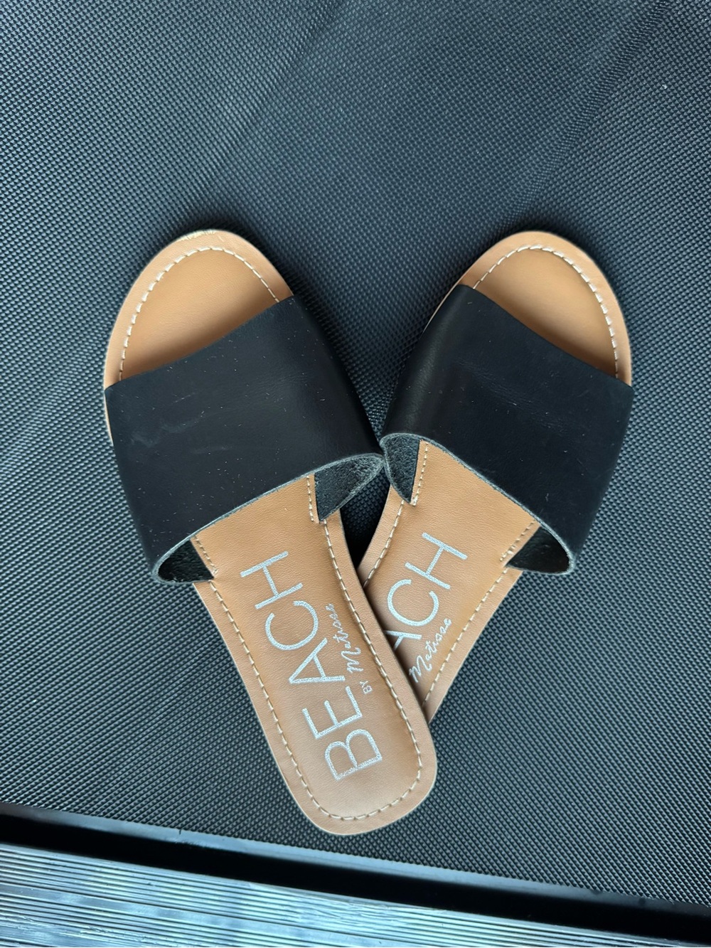 Cabana Black Slide Sandals